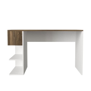 Birou, Clean Lines, UnicUtil, 121.8 x 60 x 73.8 cm, Alb & Maro, UUDESK08 - Img 4