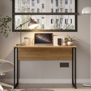 Birou pentru calculator, 110x58.5x73 cm, Rattan, UnicUtil - Img 2