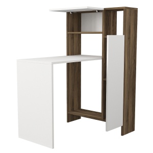 Birou, Power Style, UnicUtil, 90 x 72.1 x 120 cm, Alb si Maro - Img 7