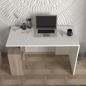 Birou, Pure OakSpace, UnicUtil, 120 x 60 x 73.8 cm, Alb și Crem - Img 4