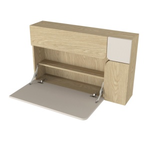 Birou suspendat, Narva Wallmounted Desk, UnicUtil, Crem - Img 11