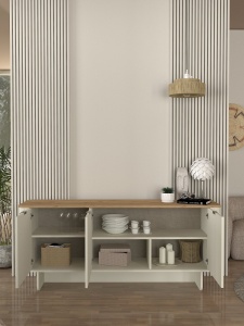 Comoda TV, Modern Accent, UnicUtil, Crem - Img 4