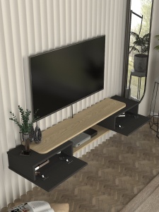 Comoda TV, Soft Harmony, UnicUtil, Gri - Img 4