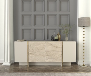 Comoda, Urban Shine, UnicUtil, 180 x 46.6 x 75.5 cm, Crem