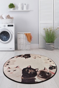 Covoras de baie, Deluxe Soft, 90 cm, UnicUtil, Multicolor