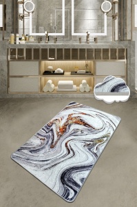 Covoras de baie, Premium Feel, 80x 100 cm, UnicUtil, Multicolor