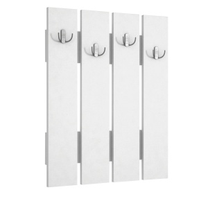 Cuier Panou, Elegant Hooks, UnicUtil, 64.7 x 3.6 x 80 cm, Alb - Img 5