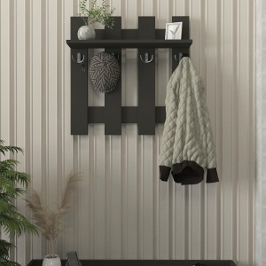 Cuier, Raft Perete, Elegant Space, UnicUtil, 57 x 59 x 18 cm, Gri - Img 3
