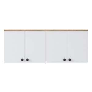 Dulap multifuncțional, Ba120 2670, UnicUtil, Nuc-Alb, Lățime: 120 cm, Înălțime: 46,8 cm, Adâncime: 42,5 cm - Img 7