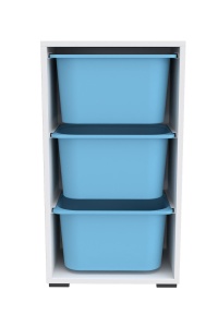 Dulap multifunctional, Glow root, UnicUtil, Culoarea Alb Albastru - Img 5