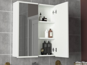 Dulap Organizator Baie Serene Space, UnicUtil, 60 x 17 x 76, Alb, UUORG08 - Img 1