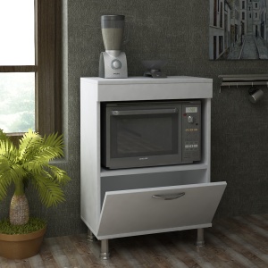 Dulap Organizator pentru Bucatarie, Compact Serve, UnicUtil, 60 x 35.5 x 86.3 cm, Alb, UUORG29 - Img 8