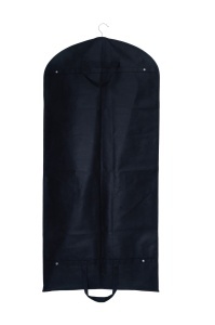 Husa pentru costum, cu maner, din material netesut, Polipropilenă, 60 x 130 cm, Negru, UUHH03 - Img 6