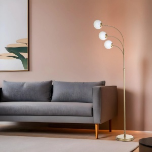 Lampadar, Breeze echo, UnicUtil, Culoarea Auriu Alb - Img 1
