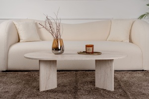 Masa de cafea, Modern Touch, UnicUtil, 119 x 60 x 40 cm, Crem - Img 2
