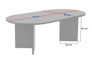 Masa de cafea, Modern Touch, UnicUtil, 119 x 60 x 40 cm, Crem - Img 8