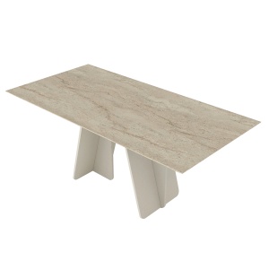 Masa dining, Premium Style, UnicUtil, Crem-Negru - Img 11
