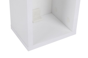Noptiera, Polished Elegant, UnicUtil, 20 x 65 x 15 cm, Alb - Img 5