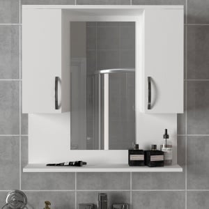 Organizator Baie, Modern Utility, UnicUtil, 80 x 14.5 x 83 cm, Alb, UUORG06 - Img 1