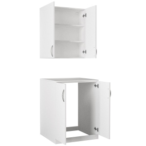 Organizator, Duo Cabinet, UnicUtil, 70 x 67 x 170 cm, Alb - Img 6
