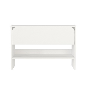 Pantofar Clementine din pal melaminat alb, design modern pentru depozitarea încălțămintei, 90 x 35 x 61.9 cm - Img 9