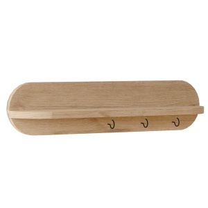 Raft de perete Rattan 60x11x14 cm, PAL melaminat — Novion 2, UnicUtilY - Img 3