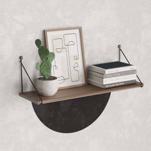 Raft perete, Grand Design, UnicUtil, 72 x 20 x 20 cm, Nuc - Img 2