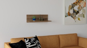 Raft perete, Vintage Line, UnicUtil, 60 x 19 x 21 cm, Nuc - Img 4