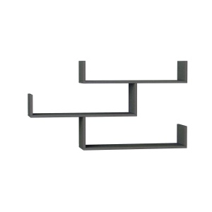 Rafturi perete, Bold Frame, UnicUtil, 120 x 67 x 22 cm, Gri - Img 1