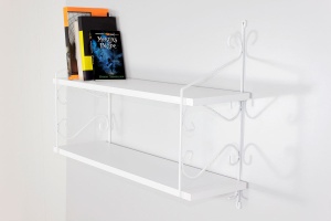 Rafturi perete, Vintage Line, UnicUtil, 72 x 51 x 20 cm, Alb - Img 1
