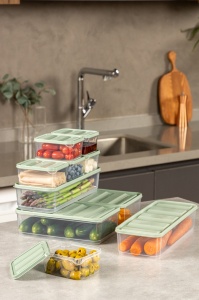 Set 10 caserole plastic , UnicUtil, Durable Lightweight, Verde - Img 4
