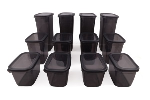 Set 12 recipiente alimentare , UnicUtil, Versatile Premium, Antracit - Img 3
