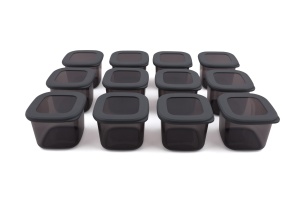 Set 12 recipiente condimente, UnicUtil, Premium Stylish, Antracit - Img 3