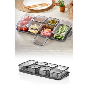 Set 13 recipiente alimentare , UnicUtil, Sturdy Versatile, Antracit - Img 2