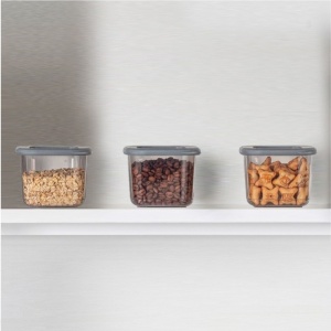 Set 3 recipiente alimentare , UnicUtil, Spacious Versatile, Antracit - Img 1