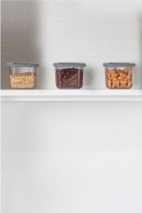 Set 3 recipiente alimentare , UnicUtil, Spacious Versatile, Antracit - Img 5