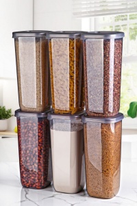 Set 6 recipiente alimentare , UnicUtil, Lightweight Durable, Antracit - Img 2