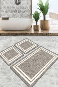 Set covorase baie 2 piese, Classic Style, UnicUtil, Multicolor - Img 1