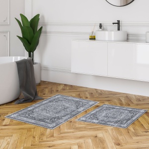 Set covorase baie 2 piese, Comfort Plush, UnicUtil, Multicolor - Img 1
