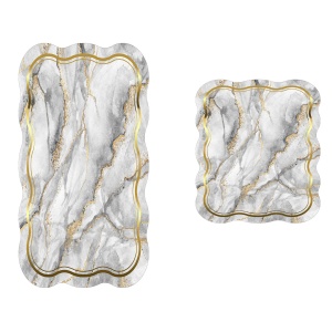 Set covorase baie 2 piese, Deluxe Soft, UnicUtil, Gri - Img 2