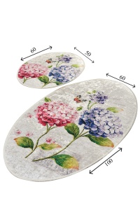 Set covorase baie 2 piese, Modern Look, UnicUtil, Multicolor - Img 4