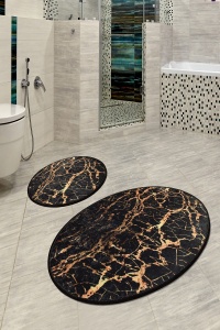 Set covorase baie 2 piese, Premium Feel, UnicUtil, Multicolor
