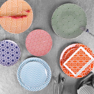 Set Farfurii (18 Bucati), Bundle spark, UnicUtil, Culoarea Multicolor - Img 1