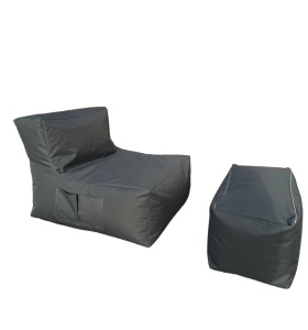 Set fotolii puf (2 Bucati), Group bits, UnicUtil, Culoarea Gri - Img 3
