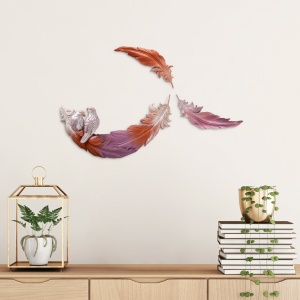 Accesorii Decorative Perete, Spark ember, UnicUtil, Culoarea Roz Portocaliu - Img 3