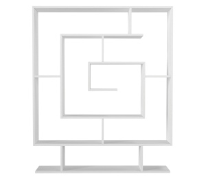 Biblioteca, Geo Labyrinth, UnicUtil, 124.8 x 22 x 149.4 cm, Alb - Img 5