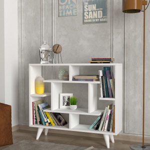 Biblioteca UnicUtil, 90 x 76 x 22 cm, Alb - Img 1