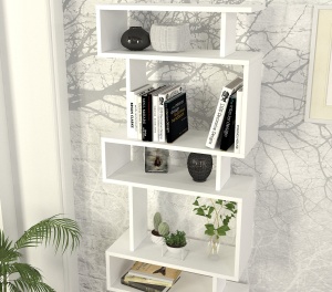 Biblioteca UnicUtil, Alb, 19.5 x 60 x 163 cm - Img 3