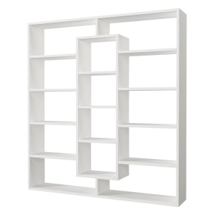 Biblioteca, Zen Space, UnicUtil, 125 x 22 x 135.7 cm, Alb, UUBIB36 - Img 6