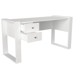 Birou Spațios, Urban Workspace, UnicUtil, 155 x 60 x 72 cm, Alb, UUDESK02 - Img 7